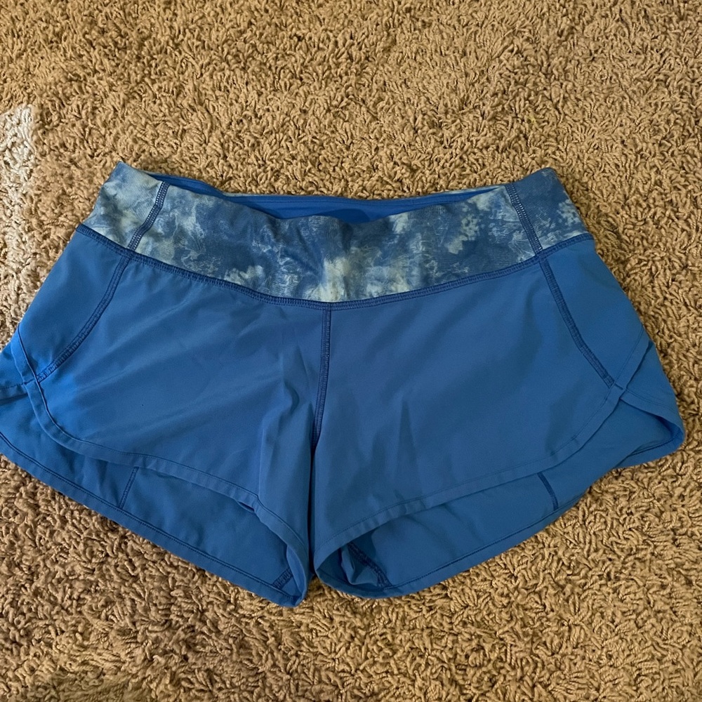 Blue Lululemon Athletic Shorts